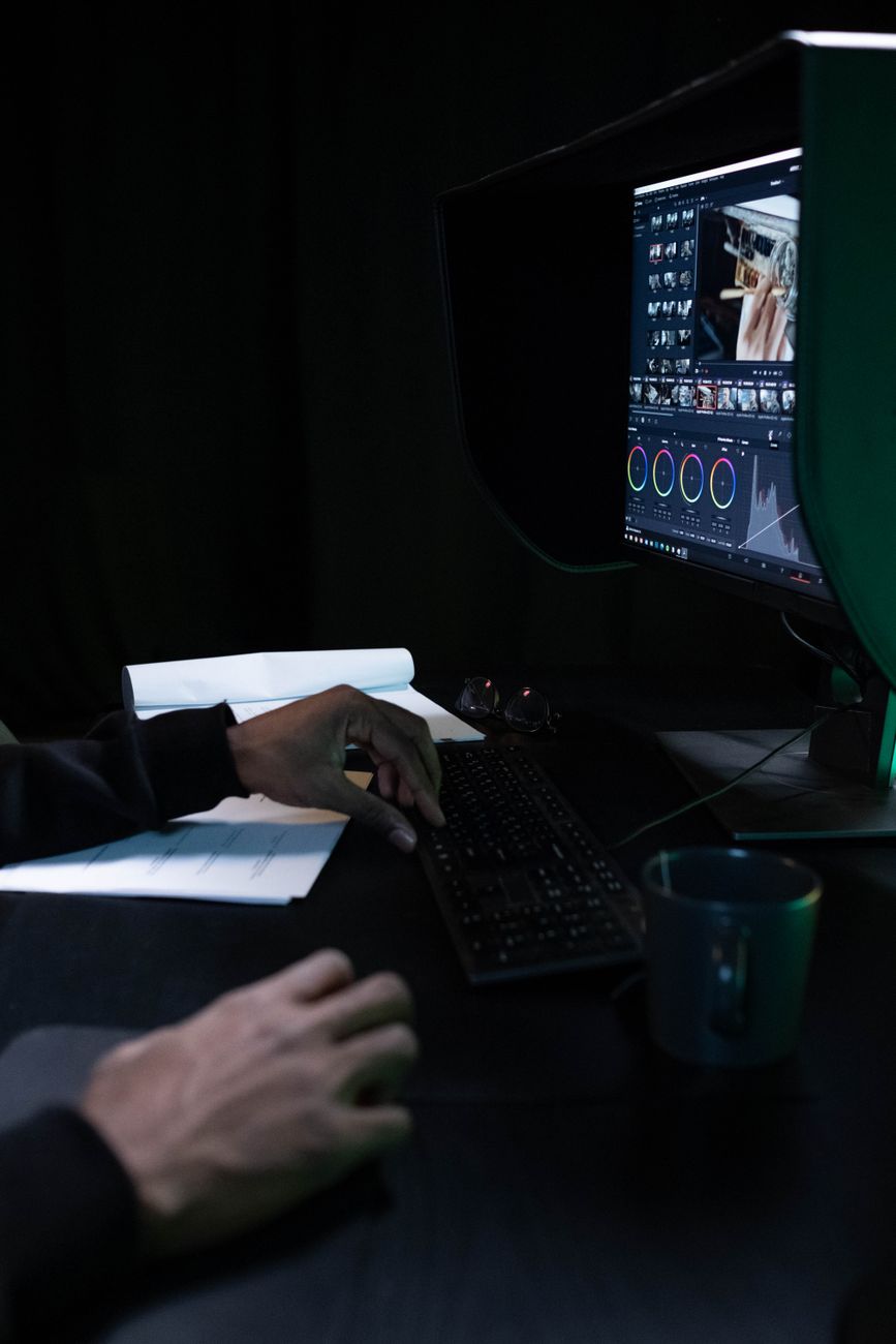 Editing and coloring post production facility